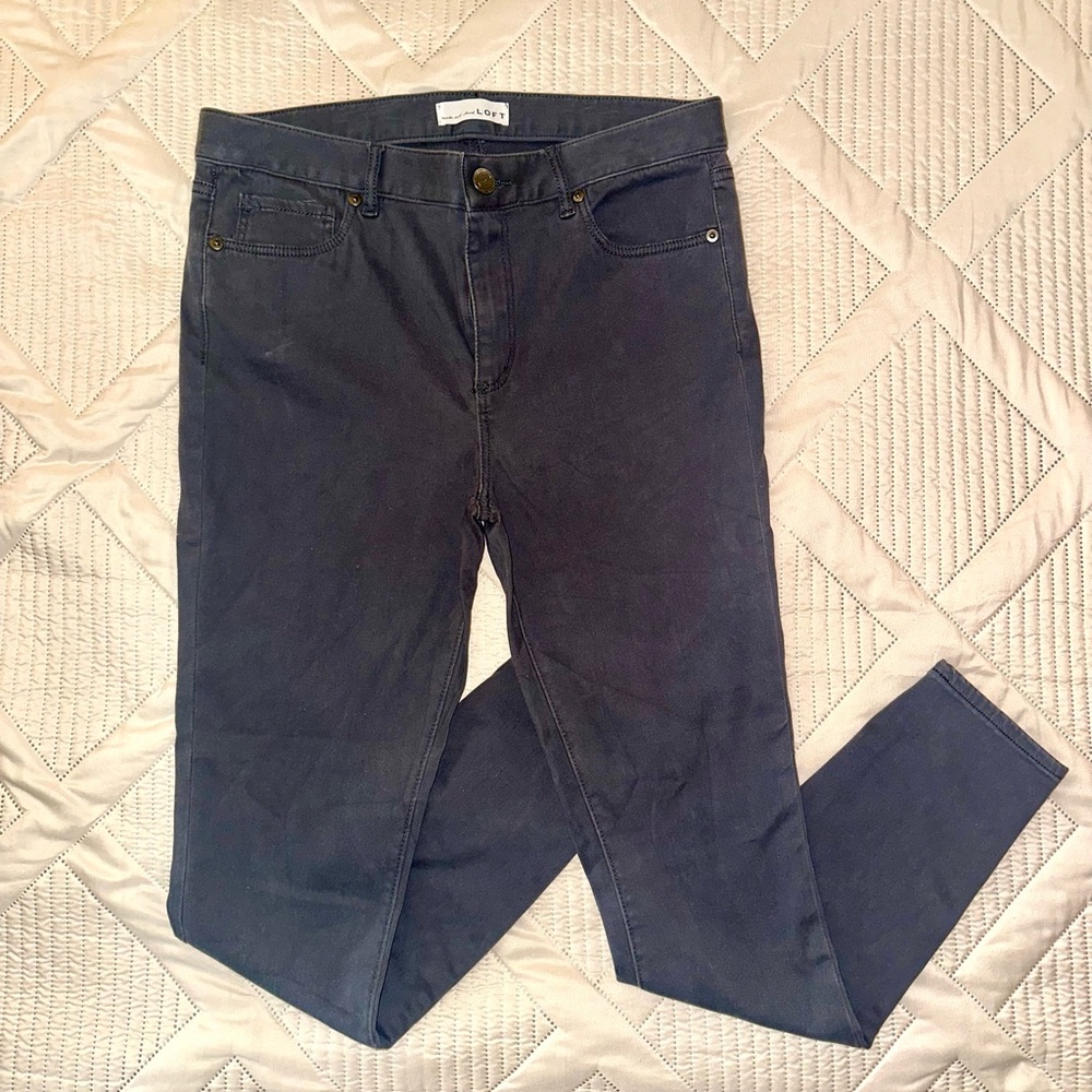 LOFT - Gray Skinny Jeans Leggings